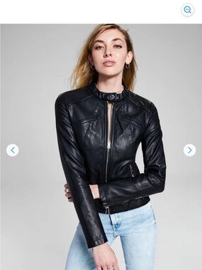 GUESS Faux Leather Jacket